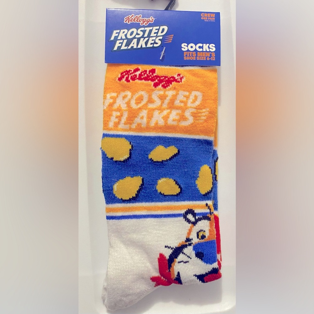Fun Novelty Socks Featuring Frosted Flake Brand